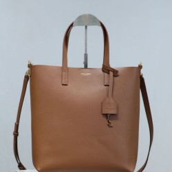 Replica YSL Saint Laurent Toy North/South Vertical Tote Bag Brown Clone Cheap