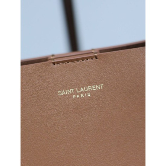 Replica YSL Saint Laurent Toy North/South Vertical Tote Bag Brown Clone Cheap
