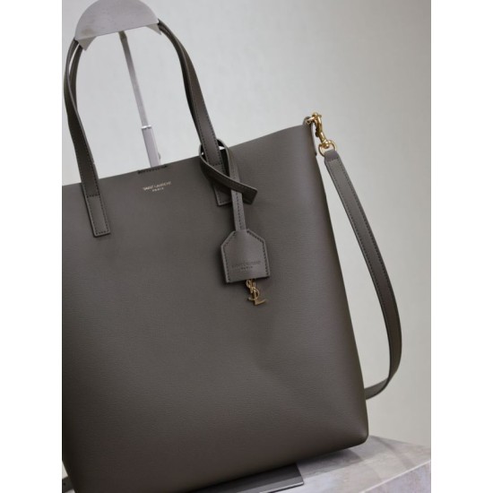 Replica YSL Saint Laurent Toy North/South Vertical Tote Bag Dark Green Clone Cheap