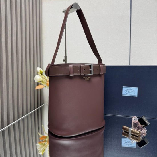 Replica Prada Bucket Bags with Burgundy Bucket Clone Cheap
