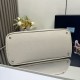 Replica Prada Jardinière Extra Large Cotton Canvas Tote Bag Beige Clone Cheap