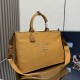 Replica Prada Jardinière Extra Large Cotton Canvas Tote Bag Brown Clone Cheap
