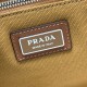 Replica Prada Jardinière Extra Large Cotton Canvas Tote Bag Brown Clone Cheap