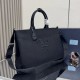 Replica Prada Jardinière Extra Large Cotton Canvas Tote Bag Black Clone Cheap