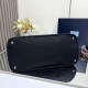 Replica Prada Jardinière Extra Large Cotton Canvas Tote Bag Black Clone Cheap