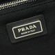 Replica Prada Jardinière Extra Large Cotton Canvas Tote Bag Black Clone Cheap