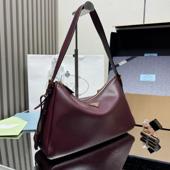 Knockoff Prada Aimée Medium Crossbody Bag Burgundy Fake Sale Online Replica Prada Aimée Medium Crossbody Bag Burgundy Clone Cheap
