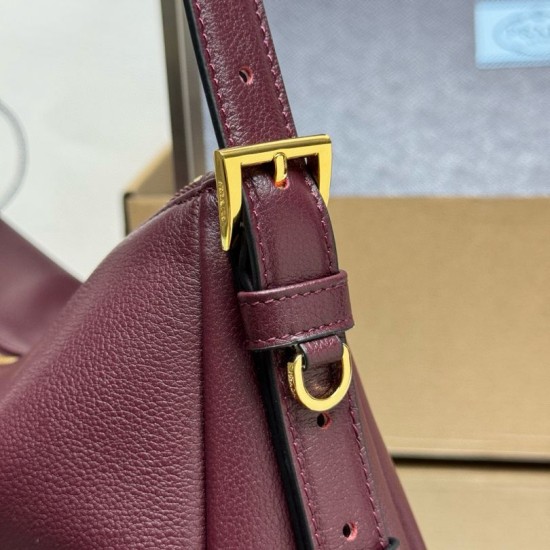Knockoff Prada Aimée Medium Crossbody Bag Burgundy Fake Sale Online Replica Prada Aimée Medium Crossbody Bag Burgundy Clone Cheap