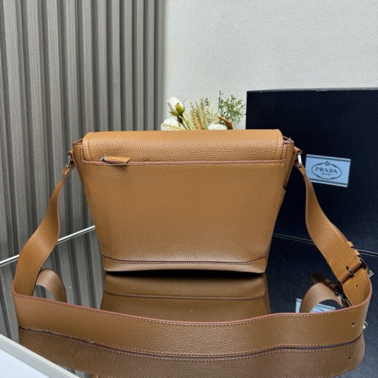 Knockoff Prada Messenger Crossbody Bag 2VD069 Brown Fake Sale Online Replica Prada Messenger Crossbody Bag 2VD069 Brown Clone Cheap