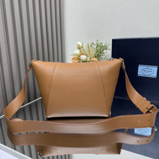 Replica Prada Messenger Crossbody Bag 2VH178 Brown Clone Cheap