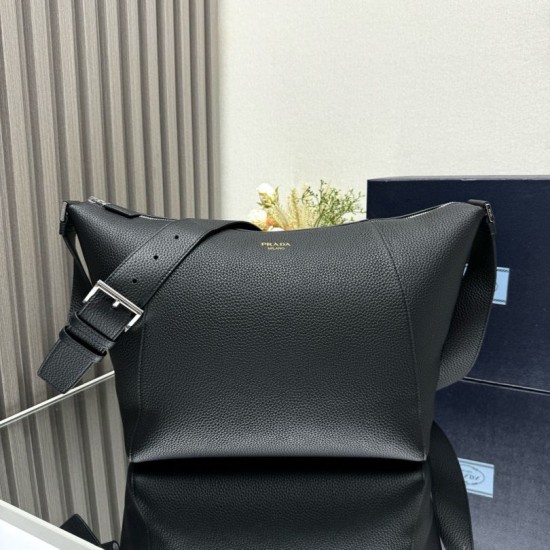Replica Prada Messenger Crossbody Bag 2VH178 Black Clone Cheap