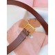 Replica Miu Miu 35mm Gold-Tone Buckle Belt Brown Clone Cheap