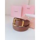 Replica Miu Miu 35mm Gold-Tone Buckle Belt Brown Clone Cheap