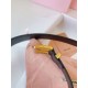 Replica Miu Miu 35mm Gold-Tone Buckle Belt Black Clone Cheap