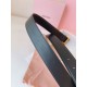 Replica Miu Miu 35mm Gold-Tone Buckle Belt Black Clone Cheap