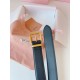 Replica Miu Miu 35mm Gold-Tone Buckle Belt Black Clone Cheap