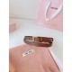 Knockoff Miu Miu 15mm Gold-Tone Buckle Belt Brown Fake Sale Online Replica Miu Miu 15mm Gold-Tone Buckle Belt Brown Clone Cheap