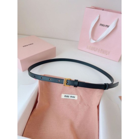 Knockoff Miu Miu 15mm Gold-Tone Buckle Belt Black Fake Sale Online Replica Miu Miu 15mm Gold-Tone Buckle Belt Black Clone Cheap