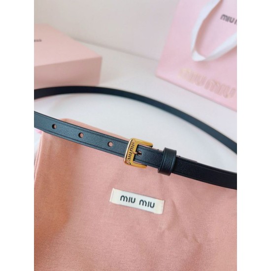 Knockoff Miu Miu 15mm Gold-Tone Buckle Belt Black Fake Sale Online Replica Miu Miu 15mm Gold-Tone Buckle Belt Black Clone Cheap