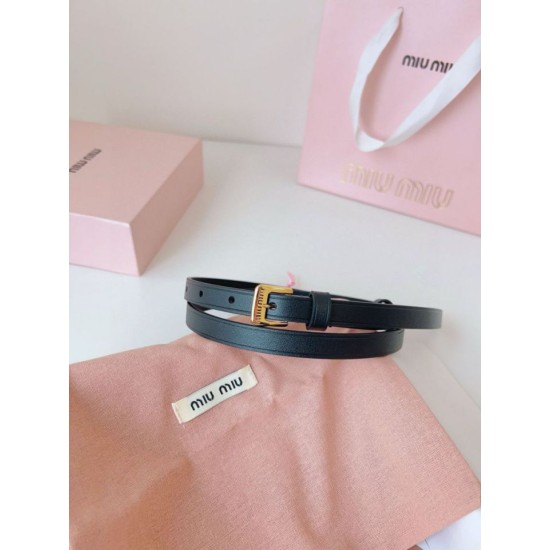 Knockoff Miu Miu 15mm Gold-Tone Buckle Belt Black Fake Sale Online Replica Miu Miu 15mm Gold-Tone Buckle Belt Black Clone Cheap