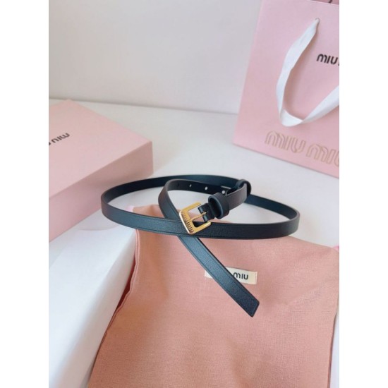 Knockoff Miu Miu 15mm Gold-Tone Buckle Belt Black Fake Sale Online Replica Miu Miu 15mm Gold-Tone Buckle Belt Black Clone Cheap