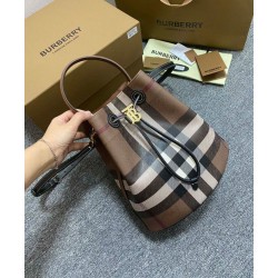Replica Burberry Small TB Bucket Bag Coffee Clone Cheap