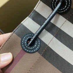 Replica Burberry Small TB Bucket Bag Coffee Clone Cheap
