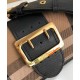 Replica Burberry Small Buckle Crossbody Bag Black Clone Cheap