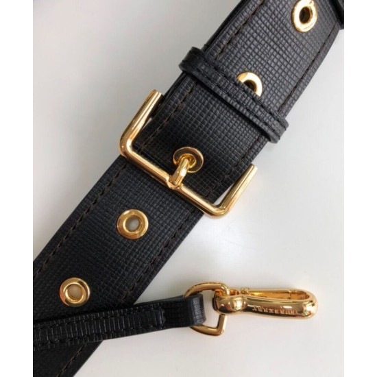 Replica Burberry Small Buckle Crossbody Bag Black Clone Cheap