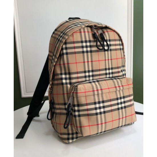 Replica Burberry Check Backpack Apricot Clone Cheap