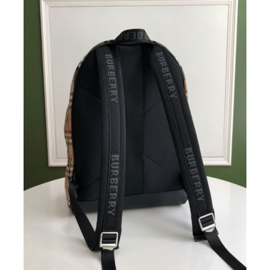 Replica Burberry Check Backpack Apricot Clone Cheap