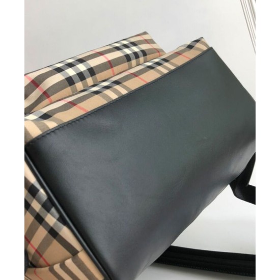 Replica Burberry Check Backpack Apricot Clone Cheap