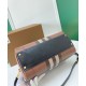 Replica Burberry Medium Check Bowling Bag Brown Clone Cheap