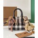Replica Burberry Mini Check Bowling Bag Clone Cheap