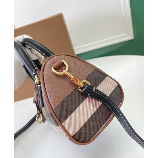 Replica Burberry Mini Check Bowling Bag Clone Cheap