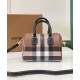 Replica Burberry Mini Check Bowling Bag Clone Cheap