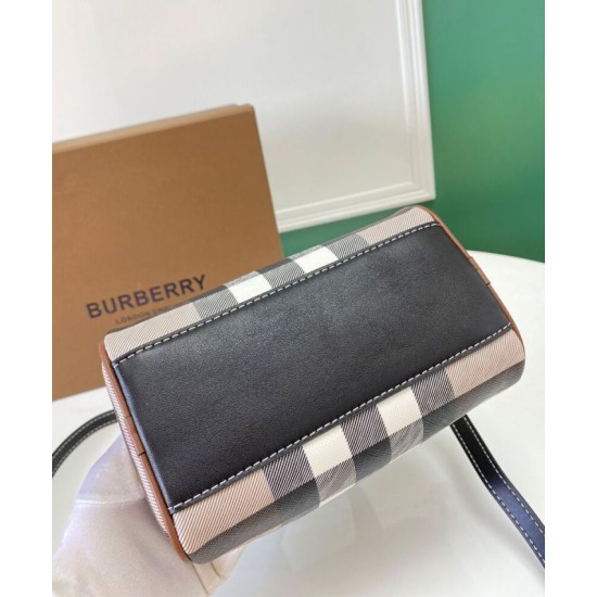 Replica Burberry Mini Check Bowling Bag Clone Cheap