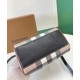 Replica Burberry Mini Check Bowling Bag Clone Cheap