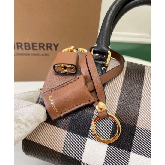 Replica Burberry Mini Check Bowling Bag Clone Cheap