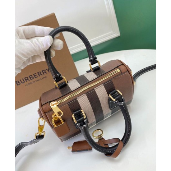 Replica Burberry Mini Check Bowling Bag Clone Cheap