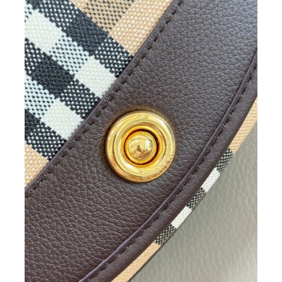 Replica Burberry Highlands Crossbody Bag Dark Coffee Clone Cheap