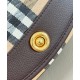 Replica Burberry Highlands Crossbody Bag Dark Coffee Clone Cheap
