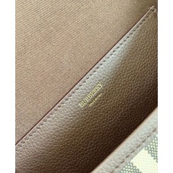 Replica Burberry Highlands Crossbody Bag Dark Coffee Clone Cheap