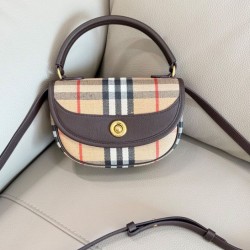 Replica Burberry Mini Highlands Bag Dark Coffee Clone Cheap