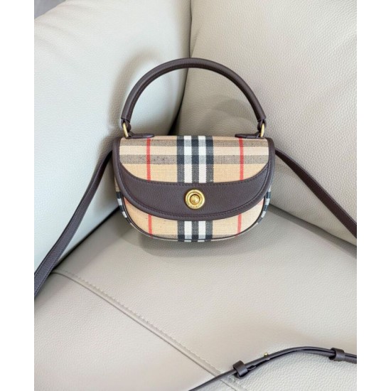 Replica Burberry Mini Highlands Bag Dark Coffee Clone Cheap