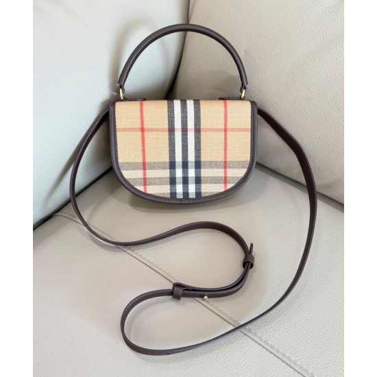 Replica Burberry Mini Highlands Bag Dark Coffee Clone Cheap
