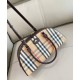 Replica Burberry Canvas Highlands Bowling Handbag Dark Coffee Clone Cheap