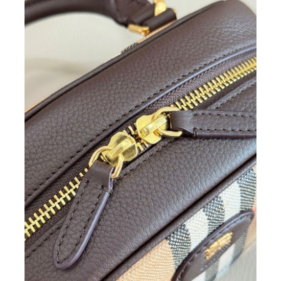 Replica Burberry Highlands Mini Tote Bag Dark Coffee Clone Cheap