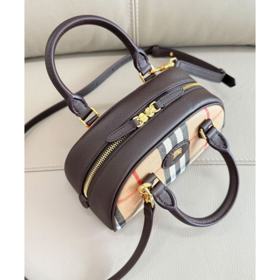 Replica Burberry Highlands Mini Tote Bag Dark Coffee Clone Cheap