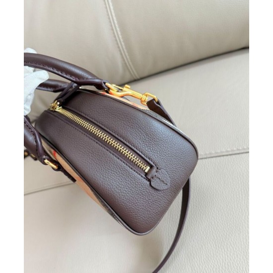 Replica Burberry Highlands Mini Tote Bag Dark Coffee Clone Cheap